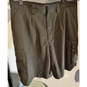 NWT Croft & Barrow Men's Size 36 Shorts Pleated Front Olive Khaki‎
